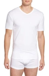 Calvin Klein Men's Stretch Cotton V-neck Undershirt 2-pack In White