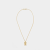 Missoma Peace & Love Tag Pendant Chain Necklace 18ct Gold Plated Vermeil In Gold