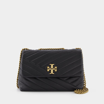 Tory Burch Kira Chevron Small Convertible Shoulder Bag In Black