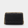 Tory Burch Fleming Small Hobo Bag -  -  Black - Leather In Black