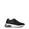 Jimmy Choo Memphis Black Panelled Mesh Sneakers In Black