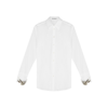 Jw Anderson White Chain-embellished Cotton-poplin Shirt In White