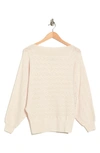 Trina Turk Halima Blouson Sleeve Merino Wool Sweater In Sancerre