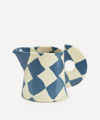 HENRY HOLLAND STUDIO HENRY HOLLAND STUDIO BLUE AND WHITE SMALL CHECKERBOARD MILK JUG
