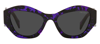 Prada Pr 07ysf 05v5s0 Cat-eye Sunglasses In Grey