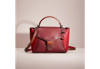 Coach Restored Courier Carryall In Colorblock With Snakeskin Detail In V5/red Apple Multi