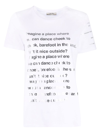 S Max Mara T-shirt In Cotton With Print In White