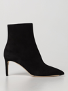 Ferragamo Imogen Suede Stiletto Zip Booties In Black