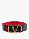 Valentino Garavani Vlogo 30mm Reversible Leather Belt In Red
