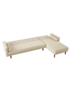 GOLD SPARROW SONOMA CONVERTIBLE SOFA BED SECTIONAL