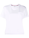 THOM BROWNE RWB TAB COTTON T-SHIRT