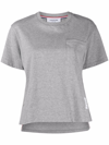 Thom Browne Classic Loopback Pique T-shirt In Grey