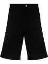 Carhartt Regular Waist Relaxed Fit Single Knee Shorts In Schwarz
