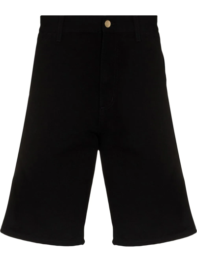 Carhartt Canvas Bermuda Shorts In Schwarz