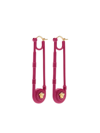 Versace Medusa-plaque Safety-pin Earrings In Oro  Ceris