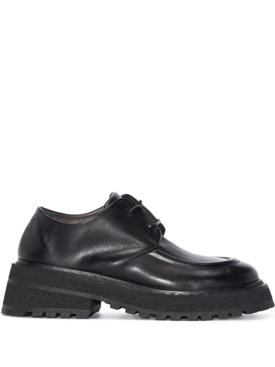 Marsèll Ridged-sole Derby Shoes In Black