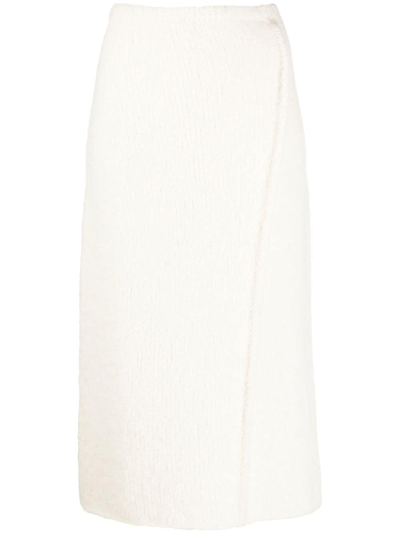 Filippa K Abril Knit Midi Skirt In White