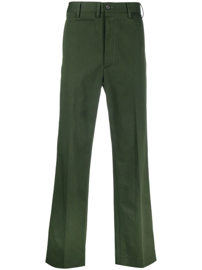 Marni Straight-leg Cut Trousers In Green