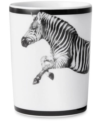 Dolce & Gabbana Zebra Porcelain Cup In White
