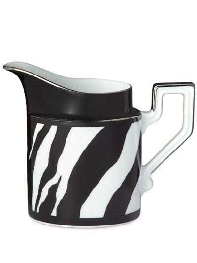 Dolce & Gabbana Zebra-print Cream Jug In Black