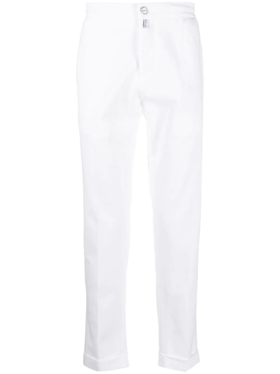 Kiton Straight-leg Trousers In White