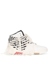 Saint Laurent Fringed Sneaker In Weiss