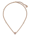 GUCCI DOUBLE G CRYSTAL-EMBELLISHED NECKLACE