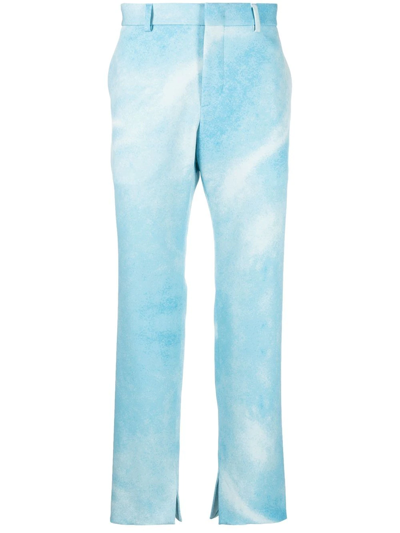 Msftsrep Tie-dye Effect Trousers In Blau