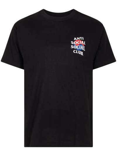 Anti Social Social Club Mind Games-print T-shirt In 黑色