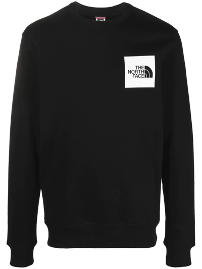 The North Face Logo-patch Sweatshirt In Black
