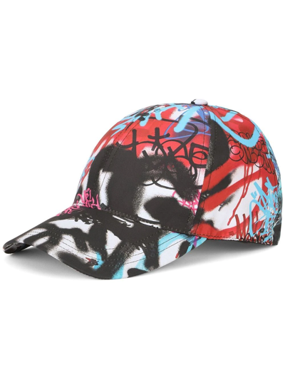 Dolce & Gabbana Graffiti-print Baseball Cap In Multi