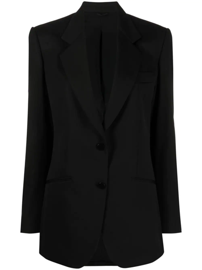 Del Core Single-breasted Virgin Wool Blazer In Black