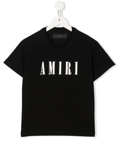 Amiri Kids' Logo-print Cotton-jersey T-shirt 4-12 Years In Nero