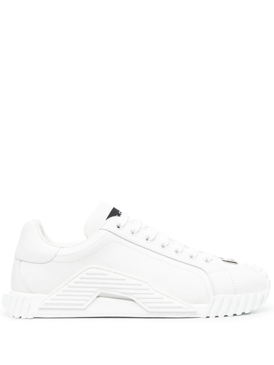 Dolce & Gabbana Logo-lettering Low-top Sneakers In White
