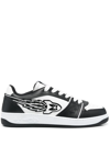 Enterprise Japan Black Ej Rocket Low Leather Sneakers