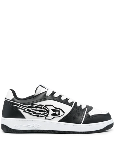 Enterprise Japan Black Ej Rocket Low Leather Trainers