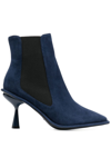 Pierre Hardy Elasticated Side-panel 90mm Boots In Blau