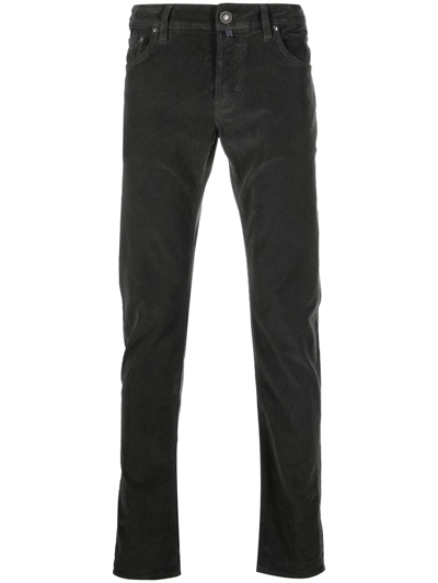 Jacob Cohen Stonewash Mid-rise Skinny Jeans In Gunmetal Grey