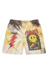 Market Logo-print Tie-dye Track Shorts In Tie-dye
