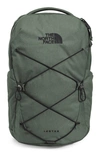The North Face Jester Campus Backpack In Thyme Light Heather/ Tnf Black