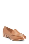 Kork-ease Moc Toe Flat In Brown Leather