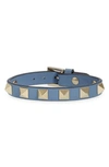 Valentino Rockstud Leather Belt Bracelet In Niagara