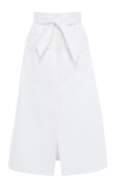 Martin Grant Women's Cotton Midi Skirt In White
