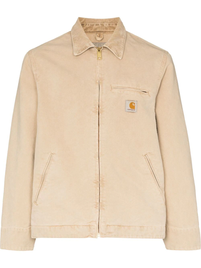 Carhartt Detroit Zip-jacket Shirt Jacket In Brown