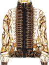 Moschino Graphic-print Puffer Jacket In Yellow