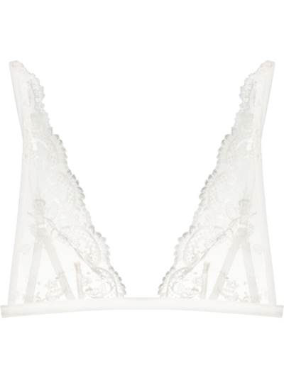 Kiki De Montparnasse Juliette Soft Tulle Bra In Ivory