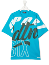 Dsquared2 Teen Graphic-print Cotton T-shirt In Blue