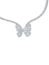 DE BEERS JEWELLERS 18KT WHITE GOLD PORTRAITS OF NATURE BUTTERFLY DIAMOND NECKLACE