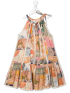 ZIMMERMANN POSTCARD PRINTED COTTON DRESS