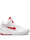 Nike Air Flight Lite Md Mens Lace-up Padded Insole Casual And Fashion Sneakers In White/university Red